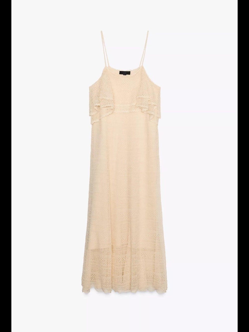 ara Women’s Pointelle Butter Midi Crochet Dress - Picture 3 of 3